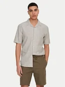 Koszule męskie - Only & Sons Koszula Caiden 22025116 Beżowy Slim Fit - miniaturka - grafika 1
