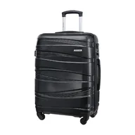 Walizki - Walizka Porto ABS020B 1, 45x25x68 cm, czarna - miniaturka - grafika 1