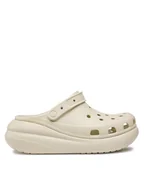 Klapki i japonki damskie - Crocs Klapki Classic Crush Clog 207521 Beżowy - miniaturka - grafika 1