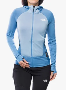 Bluza z zamkiem damska The North Face Bolt Polartec Hoodie - indigo stone/steel blue - Bluzy sportowe damskie - miniaturka - grafika 1