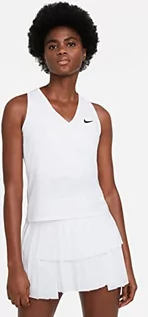 Koszulki i topy damskie - Nike Damska koszulka Court Df Victory, biały/czarny, M CV4784-100 - grafika 1