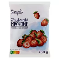 Mrożonki warzywne i owocowe - Simpl Truskawki mrożone 750 g - miniaturka - grafika 1
