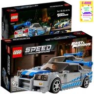 Klocki - LEGO PREZENT AUTO SPEED CHAMPIONS - Nissan Skyline GT-R R34 KLOCKI + EBOOK - miniaturka - grafika 1