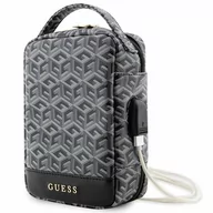 Torby na laptopy - Guess Torba GUHBHGCFSEK Organizer czarny/black GCube Stripe - miniaturka - grafika 1