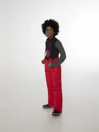 Spodnie narciarskie - Spodnie narciarskie dziecięce Protest SPIKET JR snowpants na szelkach czerwone (P4810200/519) - miniaturka - grafika 1