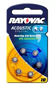 Rayovac Baterie do aparatu słuchowego 10 6 szt.) - Baterie i akcesoria - miniaturka - grafika 2