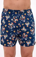 Majtki damskie - Bawełniane bokserki męskie Classic 001/176 Mouse, Kolor granatowy-wzór, Rozmiar S, Cornette - Primodo.com - miniaturka - grafika 1