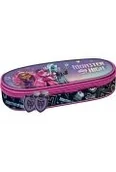 Podręczniki dla liceum - Piórnik saszetka owalna z klapką Monster High - miniaturka - grafika 1