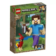 Klocki - LEGO Minecraft BigFig Steve z papugą 21148 - miniaturka - grafika 1