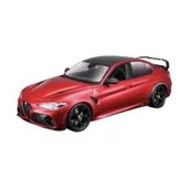 Samochody i pojazdy dla dzieci - Alfa Romeo Giulia GTAM Metal Red 1:18 BBURAGO - miniaturka - grafika 1