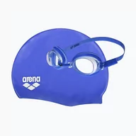 Pływanie - Arena Okulary + czepek Pool Set Jr blue clear/blue white 3468334661354 - miniaturka - grafika 1