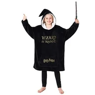 Koce - Harry Potter Bluza Z Kapturem Dla Dziewczyn Polarowy Koc Z Kapturem Oversize 7-14 Lat Czarny - Kuscheliger Harry Potter Hoodie Für Mädchen, Offiziel.. - miniaturka - grafika 1