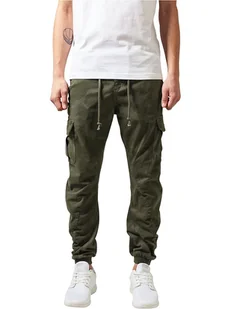 Urban Classics Bojówki w kolorze khaki - Spodnie męskie - miniaturka - grafika 1
