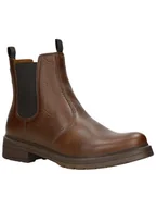 Botki damskie - Wojas Skórzane sztyblety w kolorze brązowym - miniaturka - grafika 1