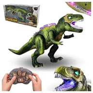Zabawki interaktywne dla dzieci - Dinozaur Zdalnie Sterowany Duży Interaktywny T-Rex Pilot Rc Led Dźwięk Ryk - miniaturka - grafika 1
