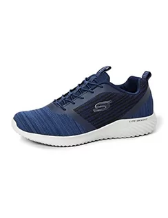 Sneakersy męskie - Skechers Bounder-52504 męskie sneakersy (Bounder-52504), kolor: niebieski granatowy Nvy., rozmiar: 43 EU - grafika 1