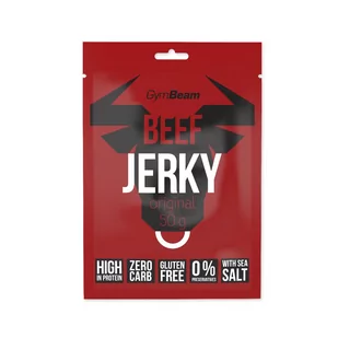 Suszona wołowina Beef Jerky GymBeam 50 g oryginalny - Racje żywnościowe - miniaturka - grafika 1