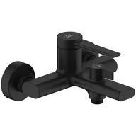 Baterie wannowe i prysznicowe - Laveo Pinar bateria wannowo-prysznicowa ścienna czarny mat BAW710D - miniaturka - grafika 1