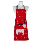 Fartuchy i rękawice kuchenne - Fartuch kuchenny Rudolpho 60 x 75 cm czerwony - miniaturka - grafika 1