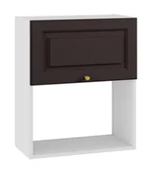 Meble kuchenne - Bristol Szafka Wisząca Pod Zabudowę Mikrofalówki Gm-60 Czarny Mat - miniaturka - grafika 1