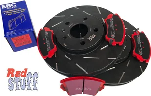Przednie CERAMICZNE klocki Red Stuff + NACINANE tarcze hamulcowe 321mm EBC seria USR Chevrolet Camaro 3,6 V6 -2015 - Tarcze hamulcowe - miniaturka - grafika 12