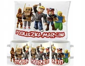 Gadżety dla niej i dla niego - ZESTAW PODUSZKA + KUBEK Prezent ROBLOX GRA MINECRAFT + IMIĘ 6 - miniaturka - grafika 1