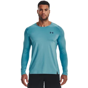 Męska Bluza UNDER ARMOUR UA ARMOURPRINT LS 1376787-433 – Turkusowy - Bluzy męskie - miniaturka - grafika 1