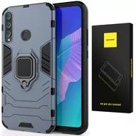 Etui i futerały do telefonów - Etui Pancerne Spacecase X-Ring Uchwyt Magnetyczny Uchwyt Ring Case Obudowa Plecki Huawei P40 Lite E Niebieski - miniaturka - grafika 1