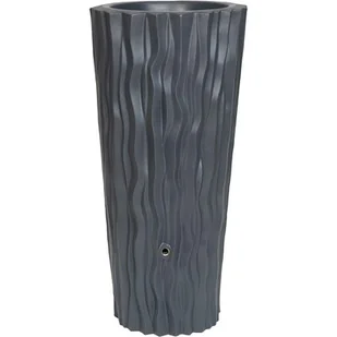 Zbiornik na deszczówkę PROSPERPLAST Alana Flower RALA160-S433 160L Antracytowy - Zbiorniki na deszczówkę - miniaturka - grafika 1