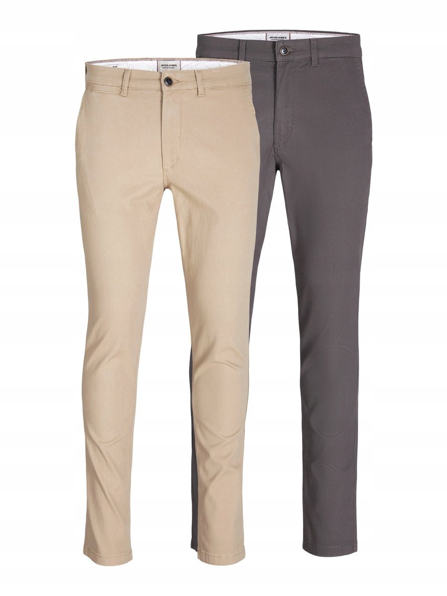 JACK&JONES 2-PAK SPODNIE MĘSKIE CHINOSY CASUAL 31/30 7AA