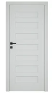 Drzwi wewnętrzne - Dre Drzwi Wewnętrzne Pełne Plus 10 Okleina Jasna Szara Mat - miniaturka - grafika 1