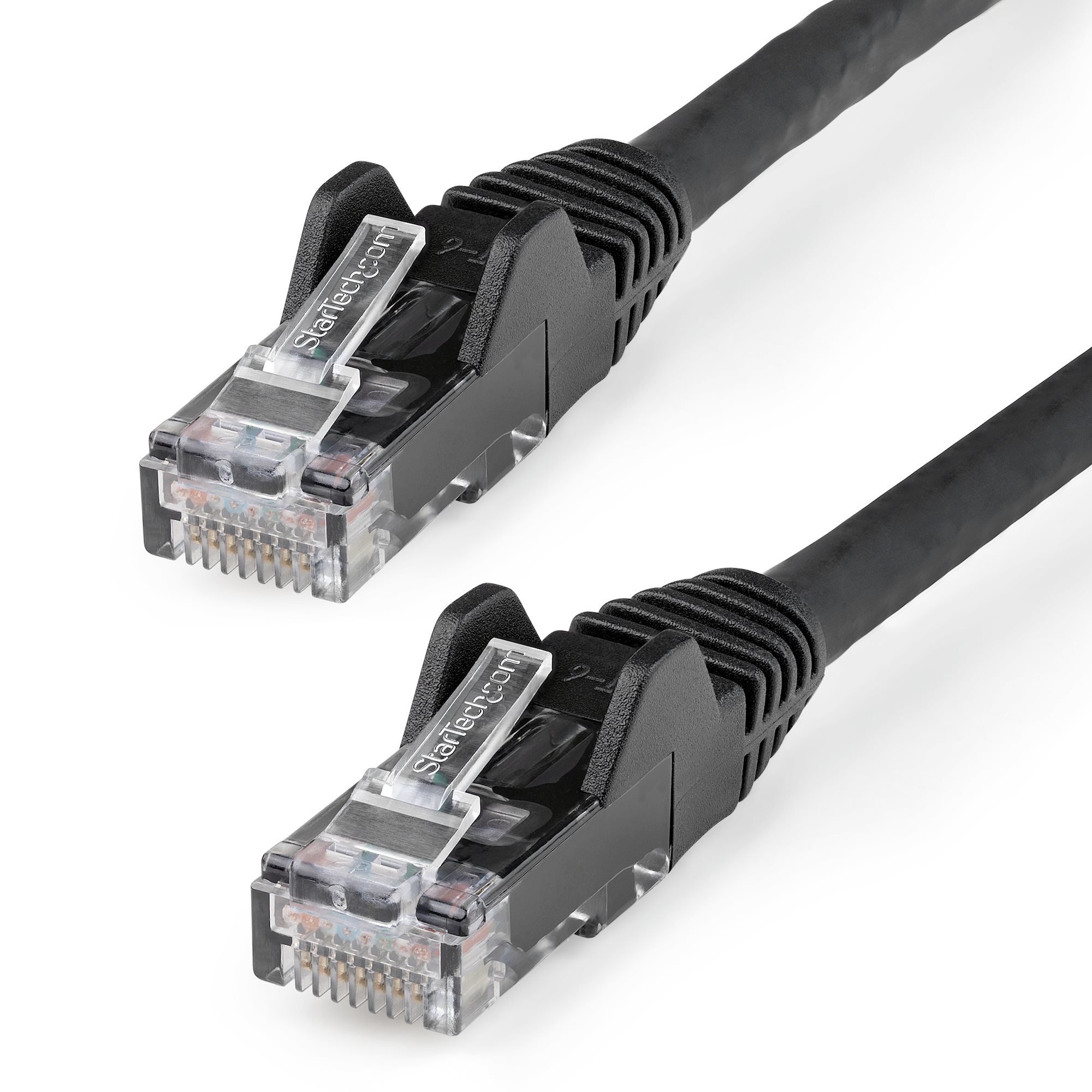 Kabel StarTech.com 7m CAT6 Ethernet - LSZH - Kabel sieciowy 10Gb RJ45 UTP - 650MHz - 100W PoE - Kabel krosowy z odciążeniem - bez haka - ETL - Czarny (N6LPATCH7MBK)