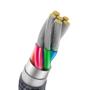 Baseus Crystal Shine Series kabel przewód USB do szybkiego ładowania i transferu danych USB Typ A - USB Typ C 100W 1,2m czarny (CAJY000401) - Kable USB - miniaturka - grafika 3
