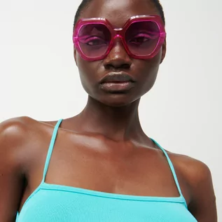 Okulary przeciwsłoneczne - Reserved Reserved - Okulary przeciwsłoneczne - Różowy - grafika 1