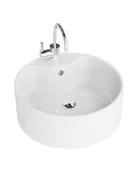 Umywalki - LaVita Teneryfa umywalka 41x41 cm nablatowa biały połysk - miniaturka - grafika 1