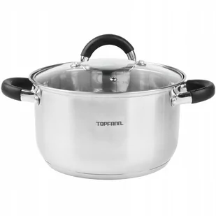 Garnek nierdzewny silikonowe uchwyty 3,8l TOPFANN 20 cm - Garnki - miniaturka - grafika 1