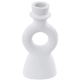 Świecznik porcelanowy biały SPARTA - Świeczniki - miniaturka - grafika 1
