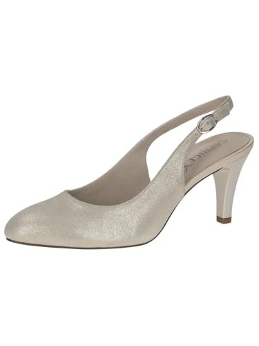 Caprice Damskie czółenka 9-29606-42, LT.Gold Metal, 36 EU, Lt Gold Metal, 36 EU