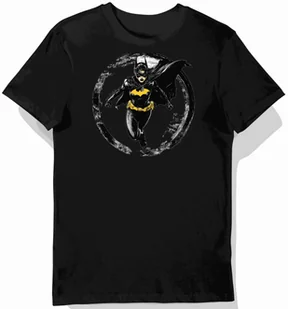 Koszulka męska czarna z motywem Batgirl i hakiem XL - Koszulki męskie - miniaturka - grafika 1