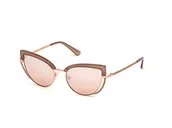 Okulary przeciwsłoneczne - Guess 0, Okulary damskie, błyszczący beżowy, 54 - miniaturka - grafika 1