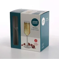 Kieliszki - Komplet 6 kieliszków szklanych Rubin do szampana 220 ml - miniaturka - grafika 1