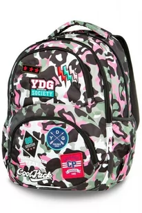 Patio Plecak Coolpack Dart Badges (A29112) Camo Pink - 24008CP - Plecaki szkolne i tornistry - miniaturka - grafika 1