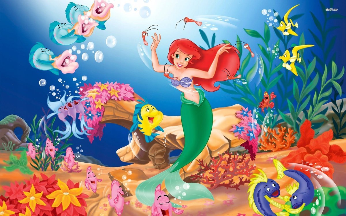 PODKŁADKA POD MYSZ Nadruk 22x18 cm Ariel Arielka Syrenka Disney Prezent