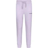 Spodnie sportowe damskie - CALVIN KLEIN JEANS Spodnie dresowe | Regular Fit - miniaturka - grafika 1