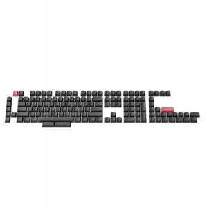 Keychron - Double Shot OSA PBT Side-Printed Full Keycap Set Full Set 141 klawiszy / Black - Gadżety dla graczy - miniaturka - grafika 1