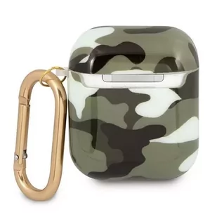 Guess GUA2UCAMA AirPods cover zielony/khaki Camo Collection - Akcesoria do słuchawek - miniaturka - grafika 3