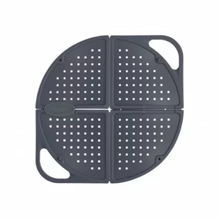 MasterClass osłona przeciw chlapaniu Smart Space 30 cm silikonowa szara twm_921879 - Pokrywki - miniaturka - grafika 1