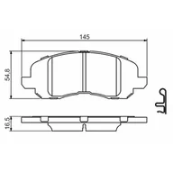 Klocki hamulcowe - Klocki hamulcowe - komplet BOSCH 0 986 494 575 - miniaturka - grafika 1