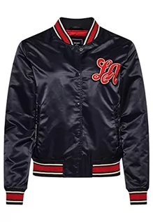 Kurtki damskie - Superdry Vintage T-Birds Varsity Jkt Kurtka damska, Eclipse Navy, 34 - grafika 1