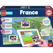 Puzzle - Educa 150EL,Puzzle Mapa z Aplik, Francja 381061 - miniaturka - grafika 1